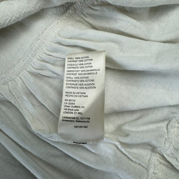 Free People We the Free ivory color peasant style balloon sleeve blouse top XS - Picture 9 of 12